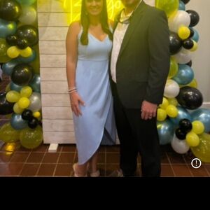 Baby blue semi formal dress